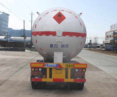 程力威牌CLW9408GYQC型液化气体运输半挂车